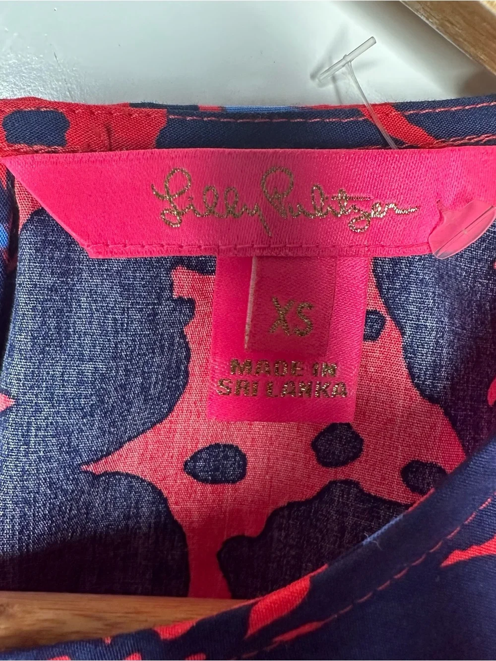 Lilly Pulitzer Lynnley Long Sleeve Blouse Red Blue Heron My Own Print XS